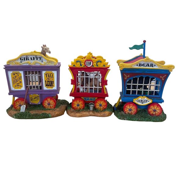 Lemax Village Carnival Collection Animal Cages 2006 Box Set of 3 #63581 - Picture 2 of 16